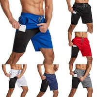 Мъжки фитнес баскетболни къси панталони Атлетическа тренировка Активна мрежа с джобове