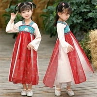 Момиче рокля деца феи рокли Guzheng Hanfu за момичета с дълги ръкави китайски персонализиран стил Princess рокля принцеса рокля