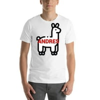 2xl llama andres памучна тениска с къс ръкав с неопределени подаръци