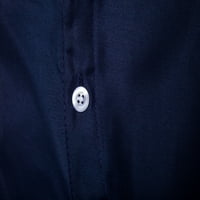 Губотаре мъжки ежедневни ризи с бутони Мъжки емблематични Деним редовно прилепване риза, флот М