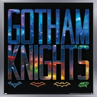 Комикси Gotham Knights - Logos Wall Poster, 22.375 34 Framed