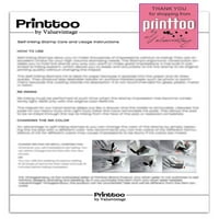 Printtoo Персонализирана тема за шиене икони за гумен печат за самолице